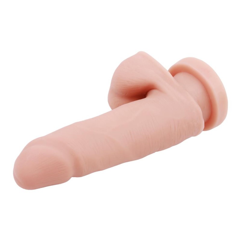 Dildo wyginane realistyczne jądra przyssawka 15cm